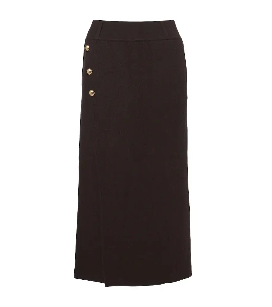 Wool and cashmere midi skirt Wool and cashmere midi skirt