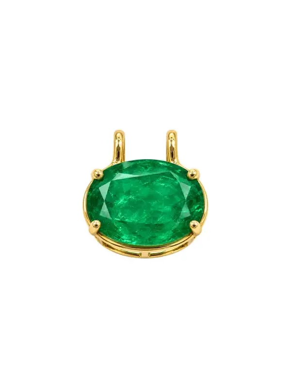 4.75ct Emerald 18K Gold Oval Pendant 4.75ct Emerald 18K Gold Oval Pendant