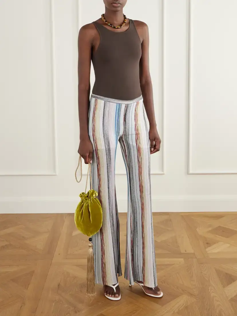 Missoni Striped Knitted Flared Pants | Thumbnail 2 Missoni Striped Knitted Flared Pants | Thumbnail 2