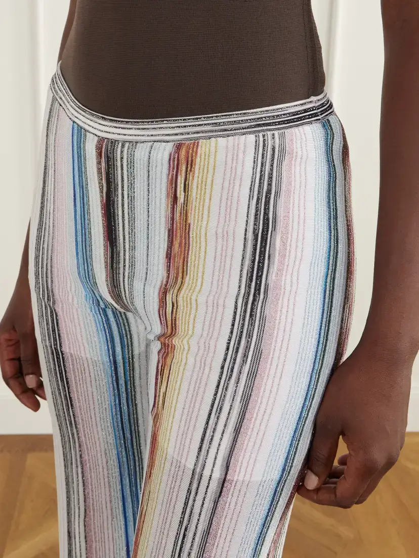 Missoni Striped Knitted Flared Pants | Thumbnail 4 Missoni Striped Knitted Flared Pants | Thumbnail 4