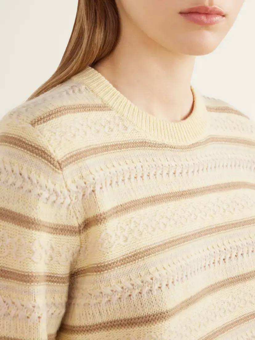 Guest In Residence Western Fringe-detail Striped Wool And Cashmere-blend Sweater | Thumbnail 5 Guest In Residence Western Fringe-detail Striped Wool And Cashmere-blend Sweater | Thumbnail 5
