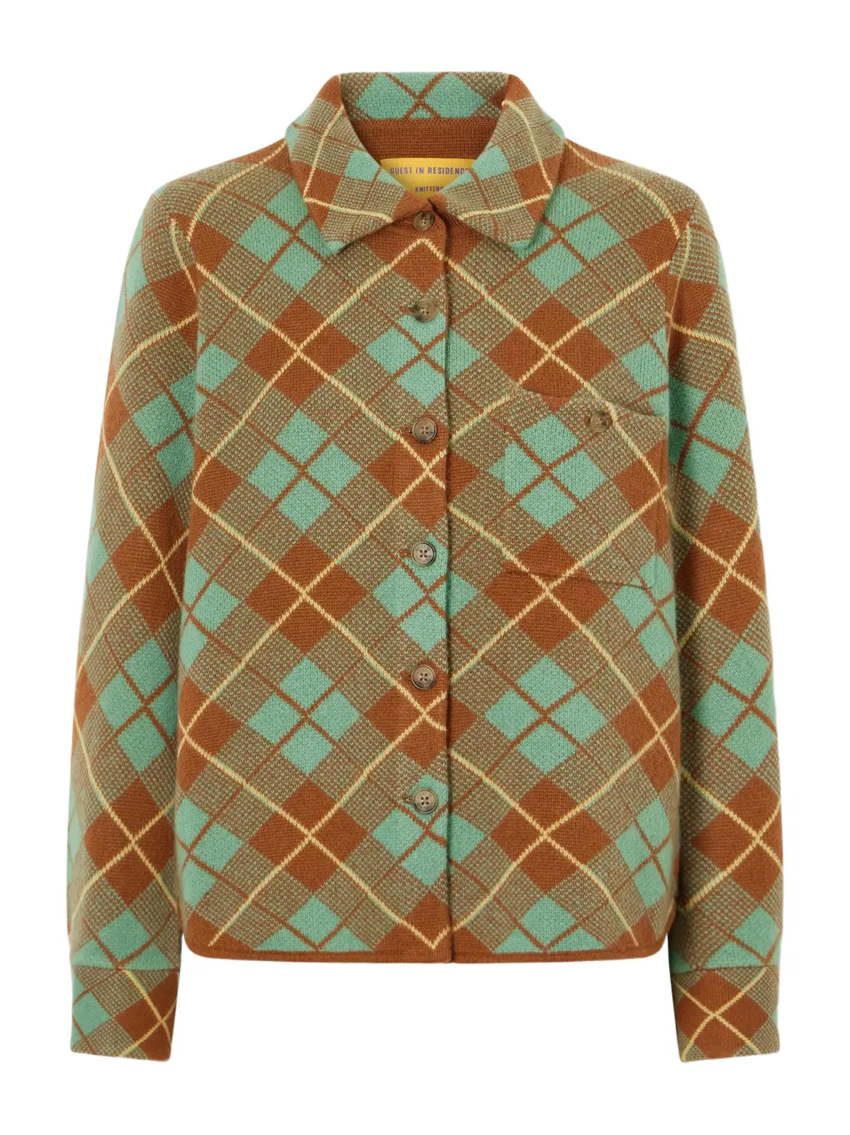 Dylan Checked Cashmere Cardigan Dylan Checked Cashmere Cardigan