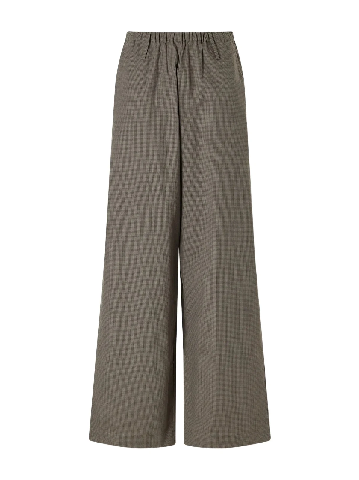 Deiji Studios Checked Organic Cotton Wide-leg Pants