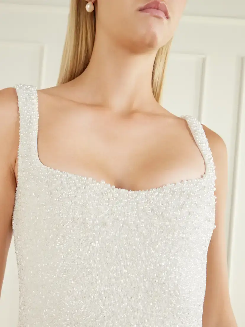 Clio Peppiatt Venus Beaded Tulle Mini Dress | Thumbnail 4 Clio Peppiatt Venus Beaded Tulle Mini Dress | Thumbnail 4