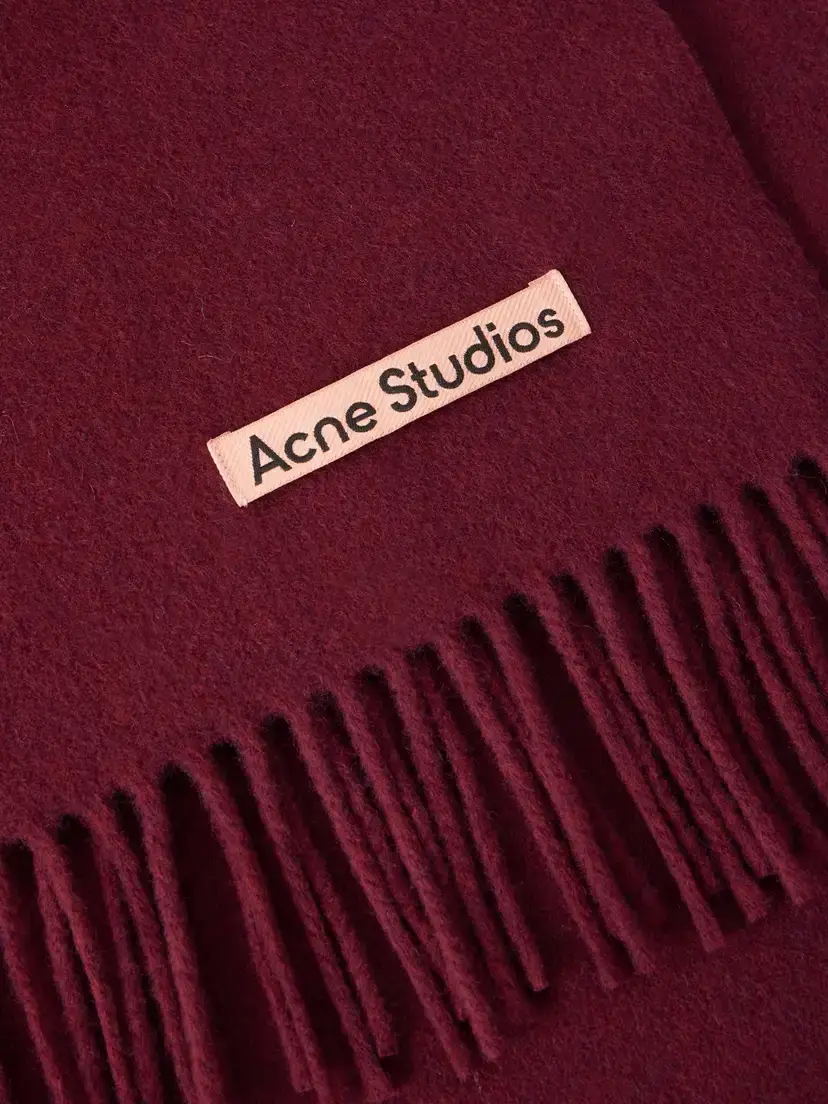 Acne Studios Fringed Wool Scarf | Thumbnail 4