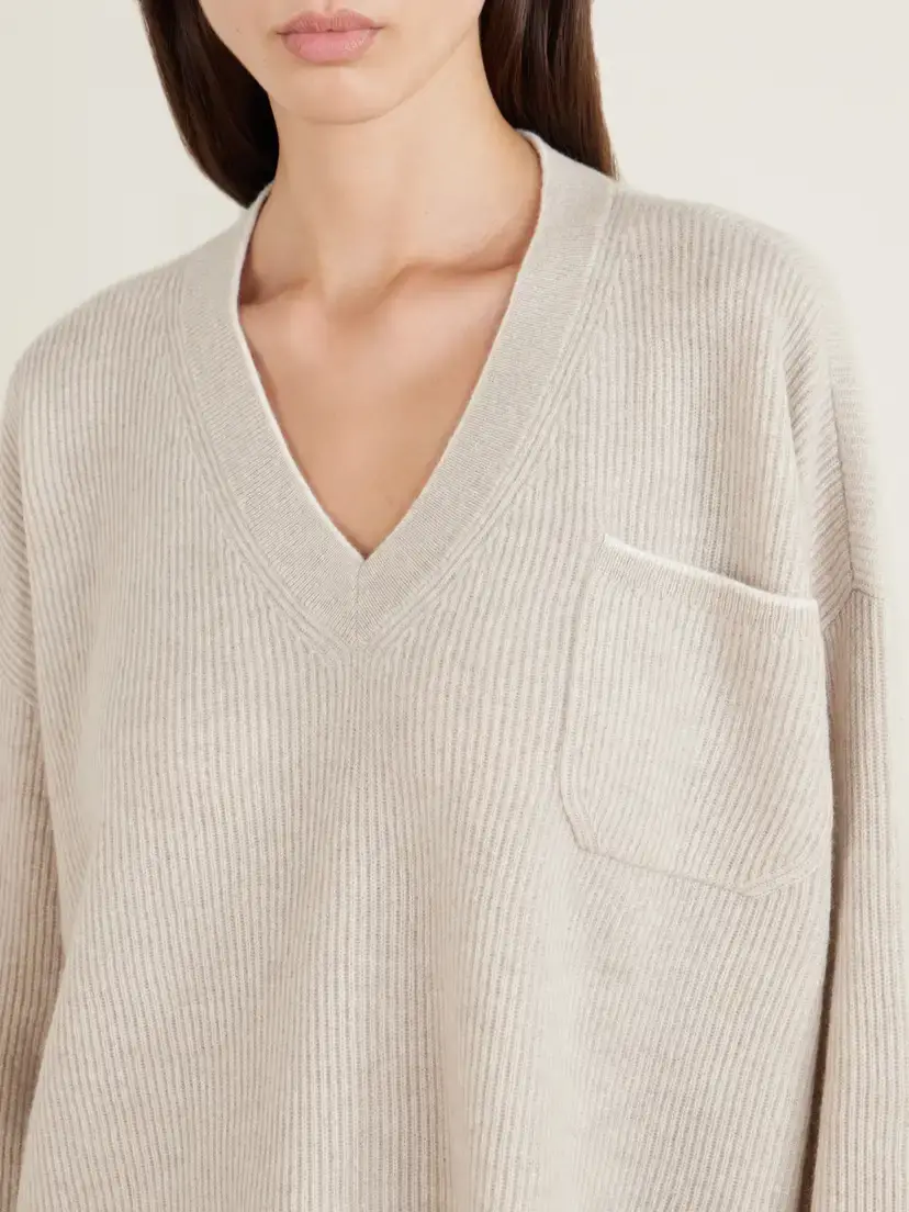 Arch4 Partridges Ribbed Cashmere Sweater And Pants Set - Neutrals | Thumbnail 5 Arch4 Partridges Ribbed Cashmere Sweater And Pants Set - Neutrals | Thumbnail 5