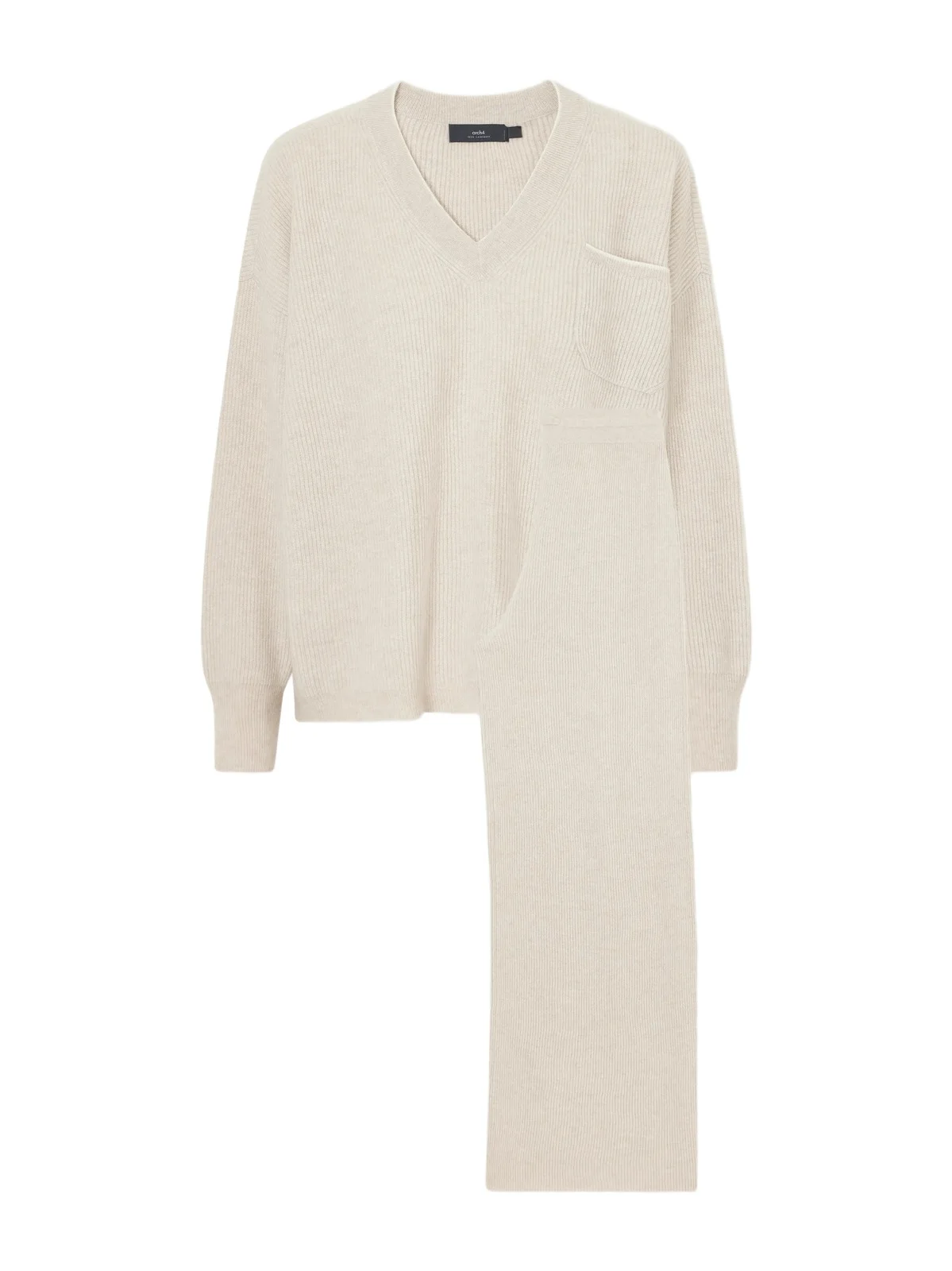 Partridges Ribbed Cashmere Sweater And Pants Set - Neutrals Partridges Ribbed Cashmere Sweater And Pants Set - Neutrals