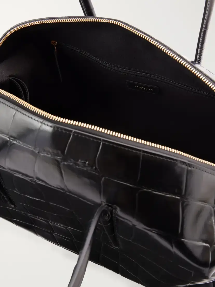 DeMellier The Stockholm Crocodile-effect Leather Shoulder Bag | Thumbnail 6