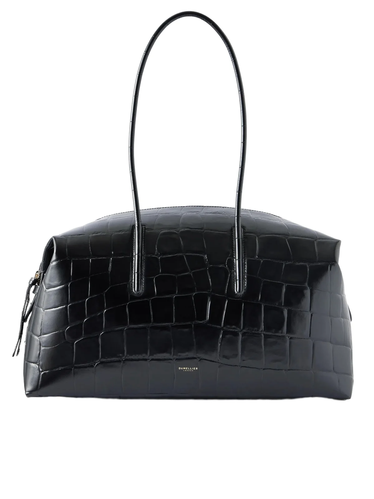 DeMellier The Stockholm Crocodile-effect Leather Shoulder Bag