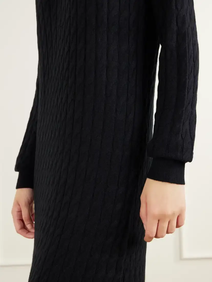 Arch4 Delfino Cable-knit Cashmere And Silk-blend Maxi Dress | Thumbnail 5