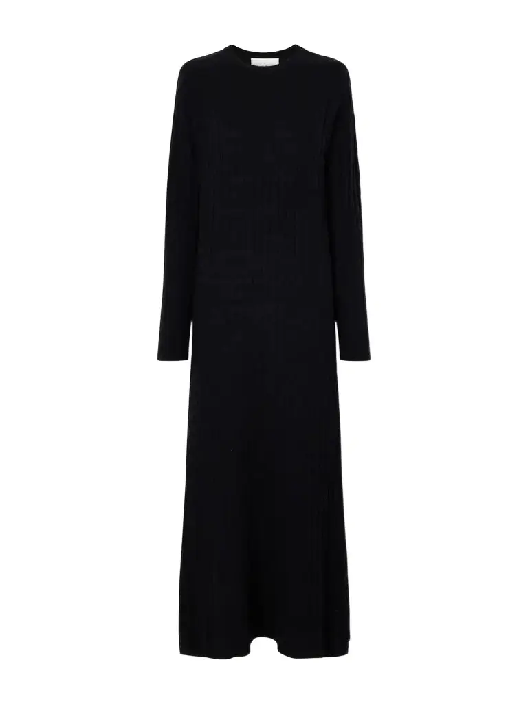 Arch4 Delfino Cable-knit Cashmere And Silk-blend Maxi Dress
