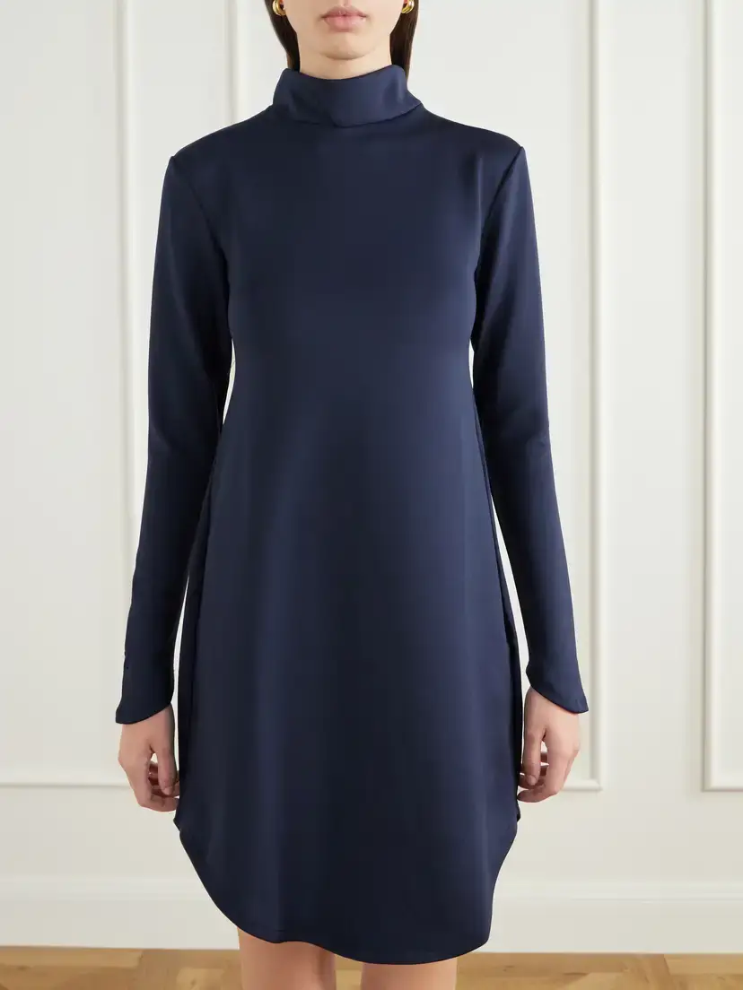 The Park Morgan Mock-neck Pyratex® Stretch-jersey Mini Dress | Thumbnail 3 The Park Morgan Mock-neck Pyratex® Stretch-jersey Mini Dress | Thumbnail 3