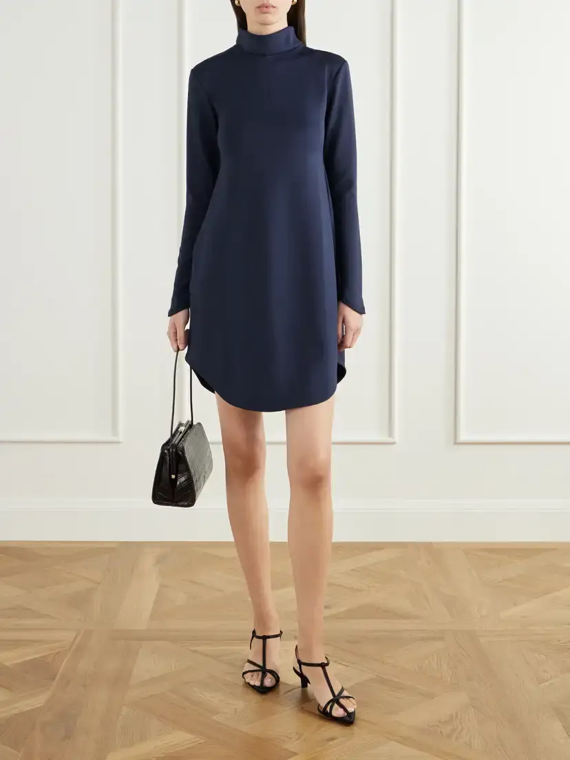 The Park Morgan Mock-neck Pyratex® Stretch-jersey Mini Dress | Thumbnail 5 The Park Morgan Mock-neck Pyratex® Stretch-jersey Mini Dress | Thumbnail 5
