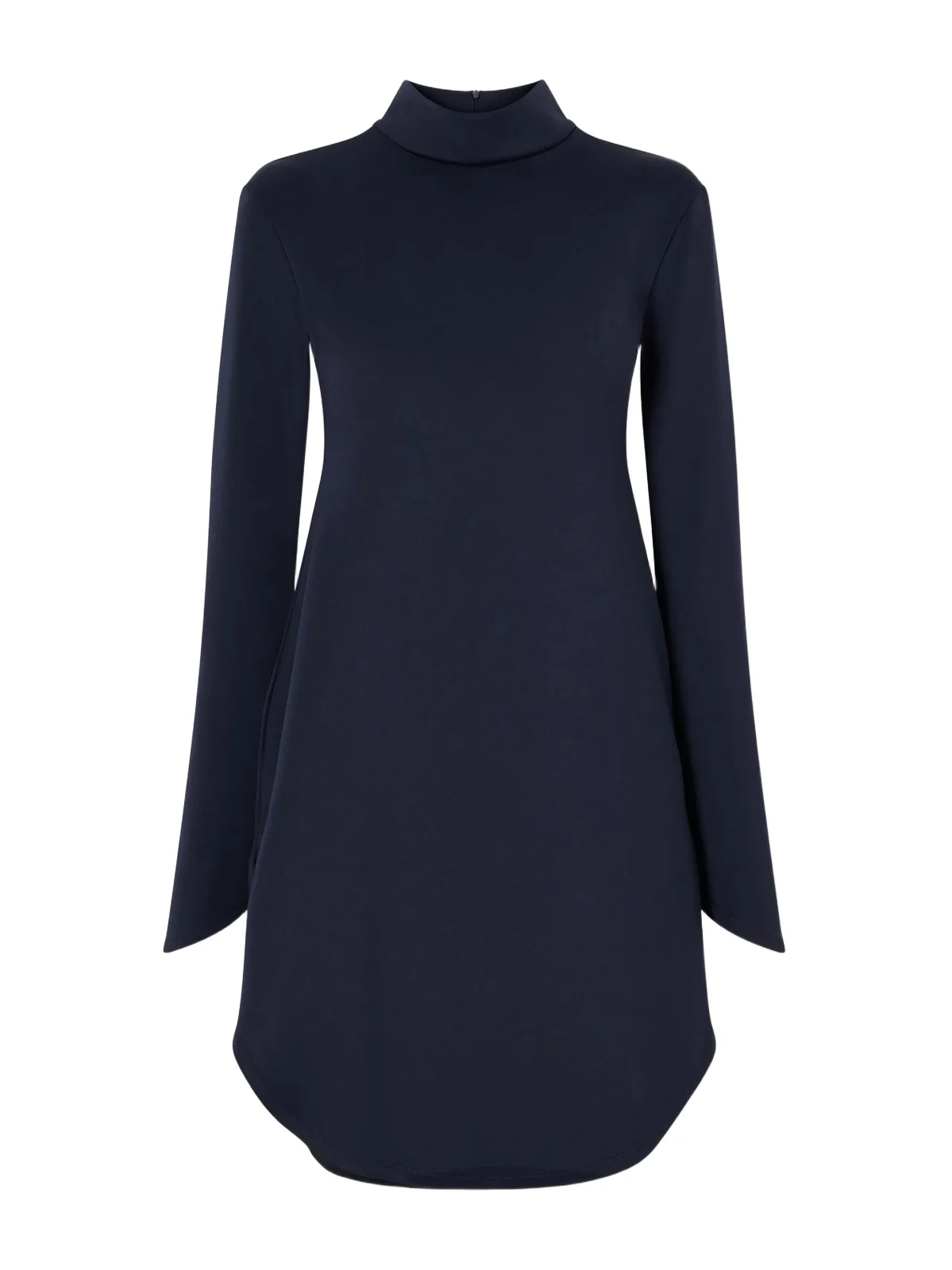 The Park Morgan Mock-neck Pyratex® Stretch-jersey Mini Dress