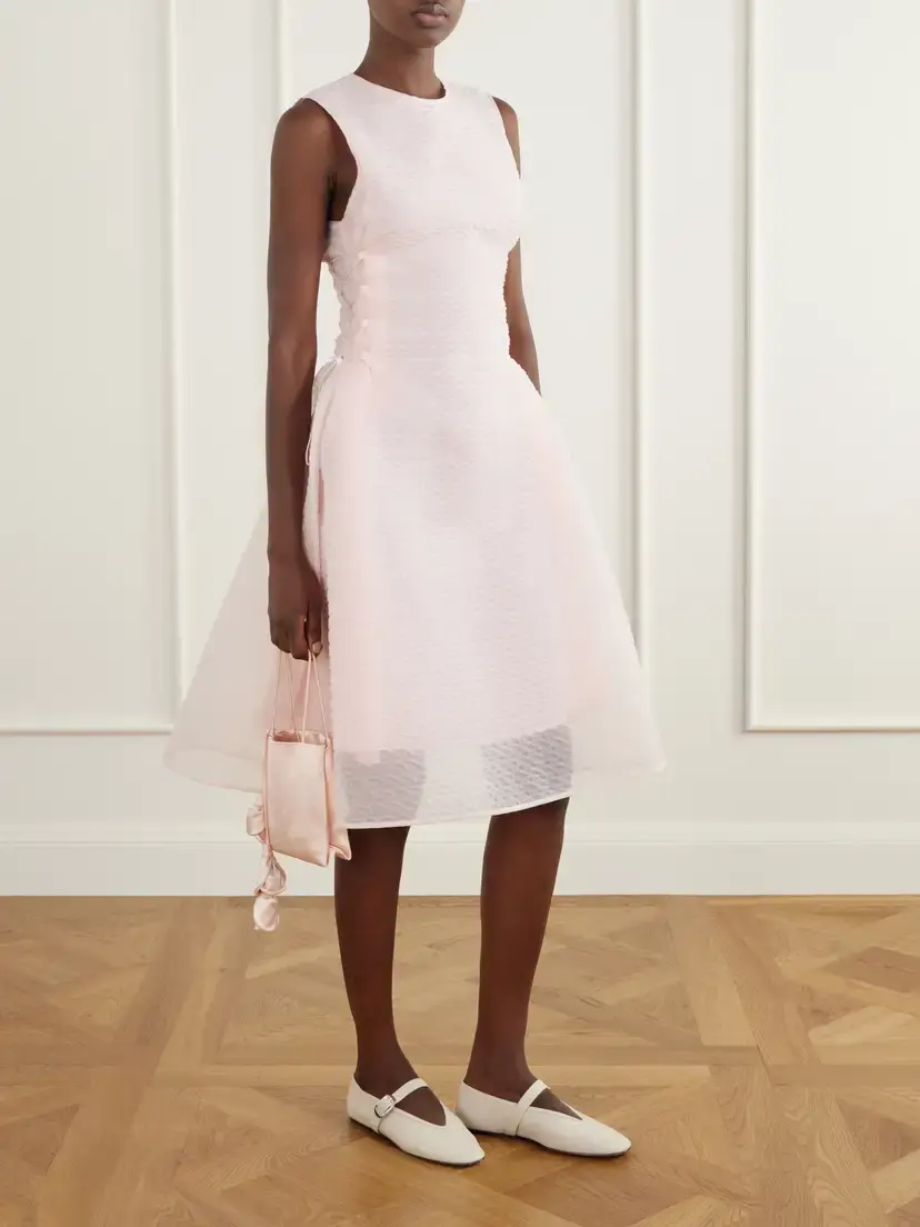 Cecilie Bahnsen Floria Cloque Midi Dress | Thumbnail 2