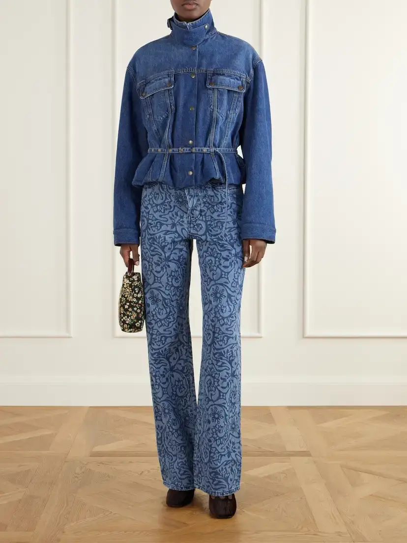 Dries Van Noten Belted Denim Jacket | Thumbnail 2