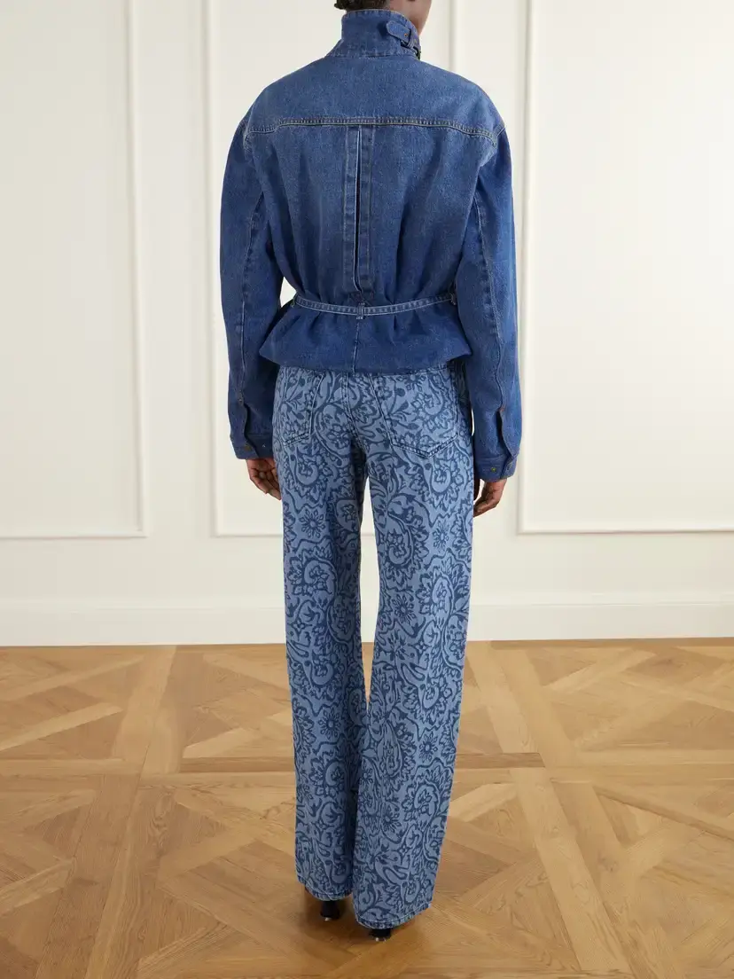 Dries Van Noten Belted Denim Jacket | Thumbnail 3