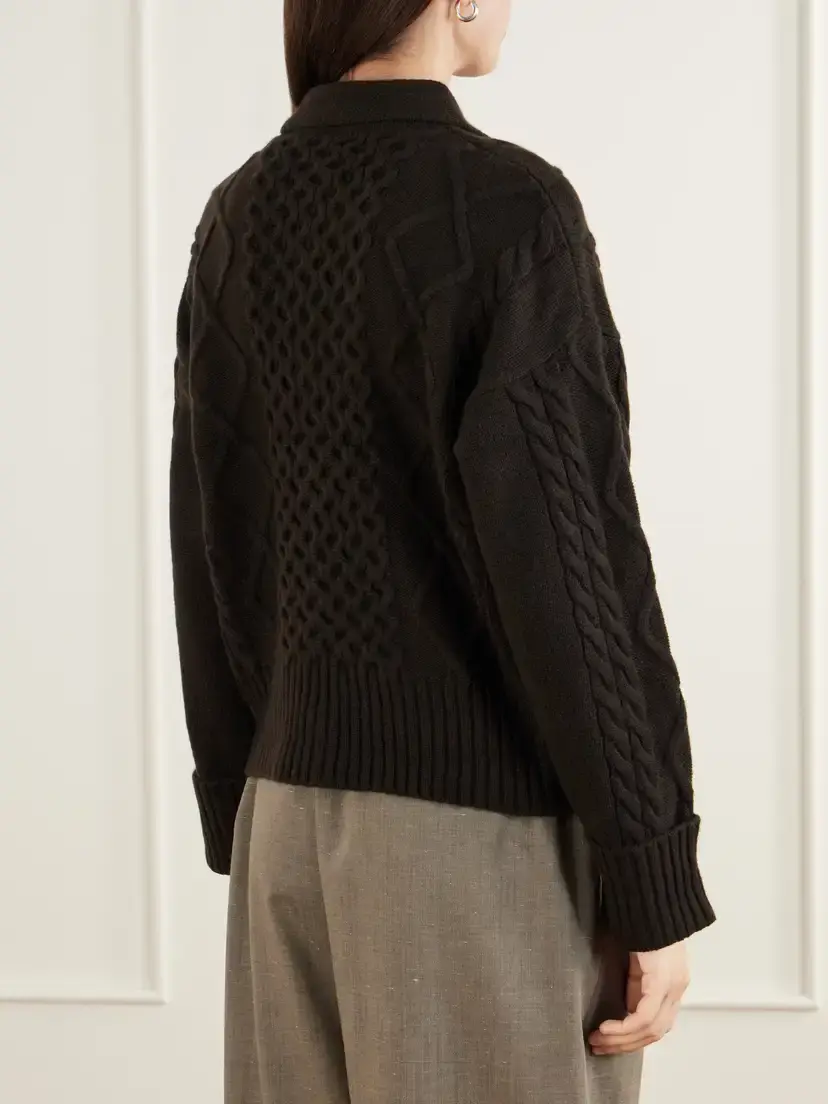 Arch4 Columbia Cable-knit Cashmere Cardigan | Thumbnail 4