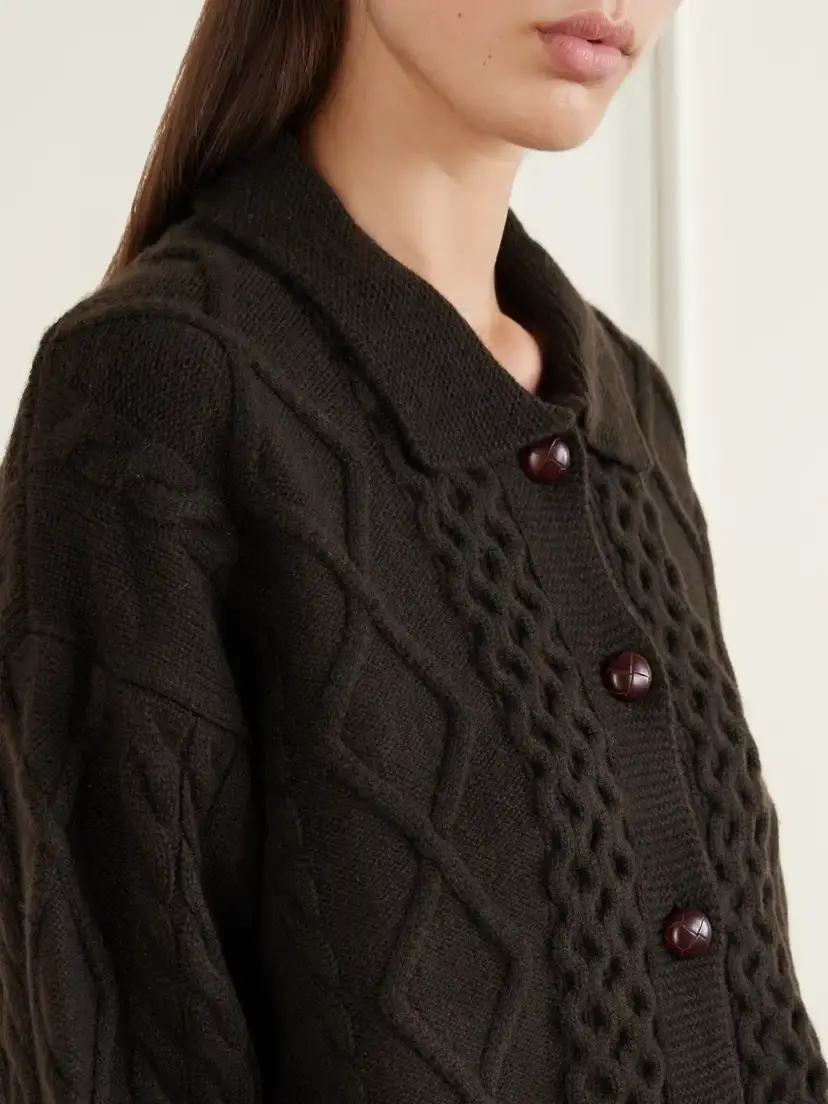Arch4 Columbia Cable-knit Cashmere Cardigan | Thumbnail 5