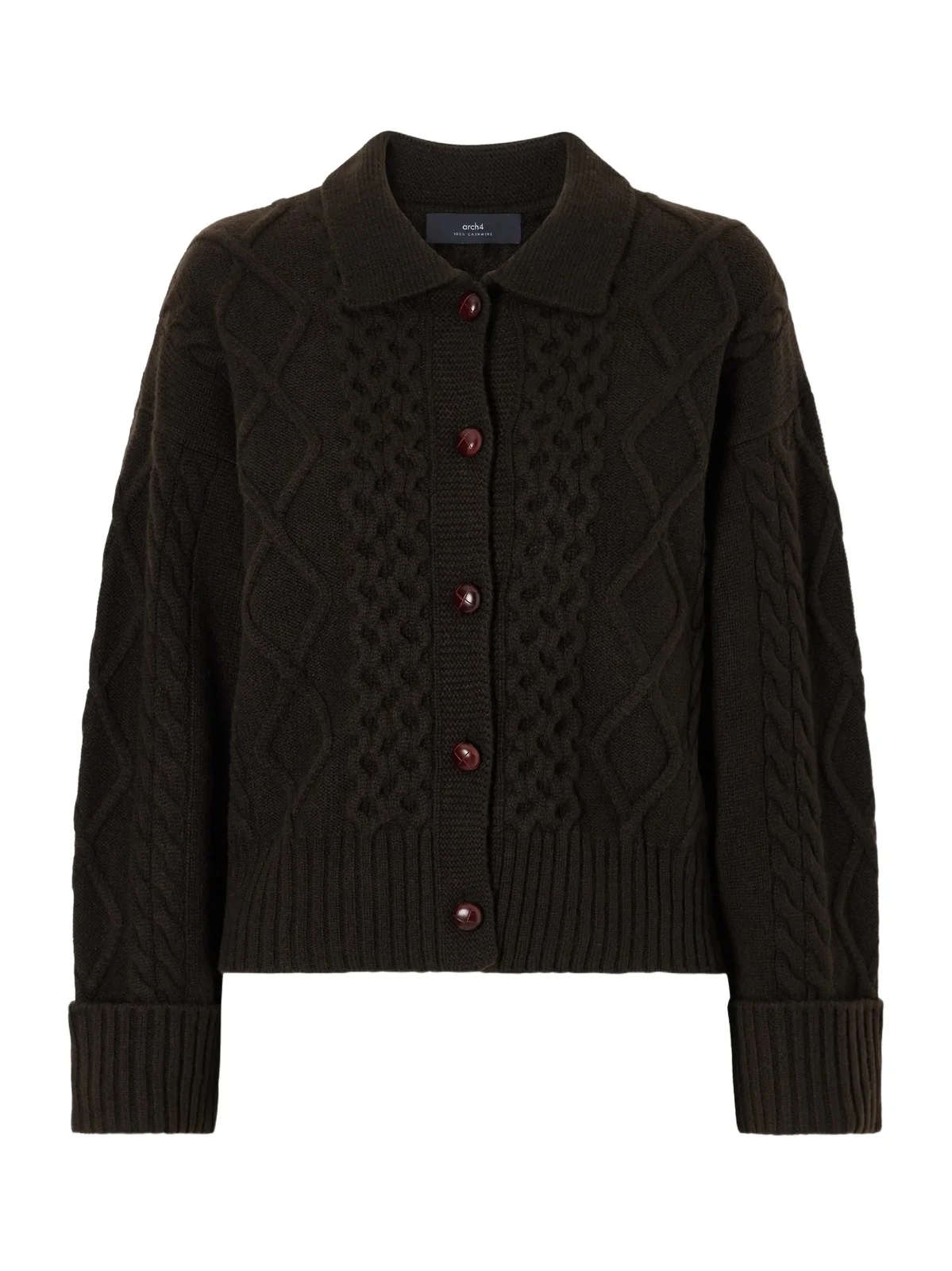 Columbia Cable-knit Cashmere Cardigan Columbia Cable-knit Cashmere Cardigan