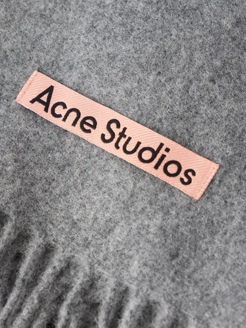 Acne Studios Fringe-detail Wool Scarf | Thumbnail 4 Acne Studios Fringe-detail Wool Scarf | Thumbnail 4