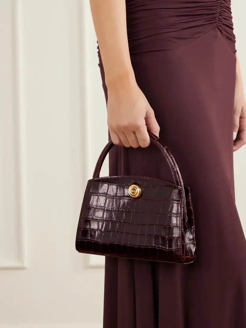 Liffner Lady Croc-effect Leather Top Handle Bag | Thumbnail 2