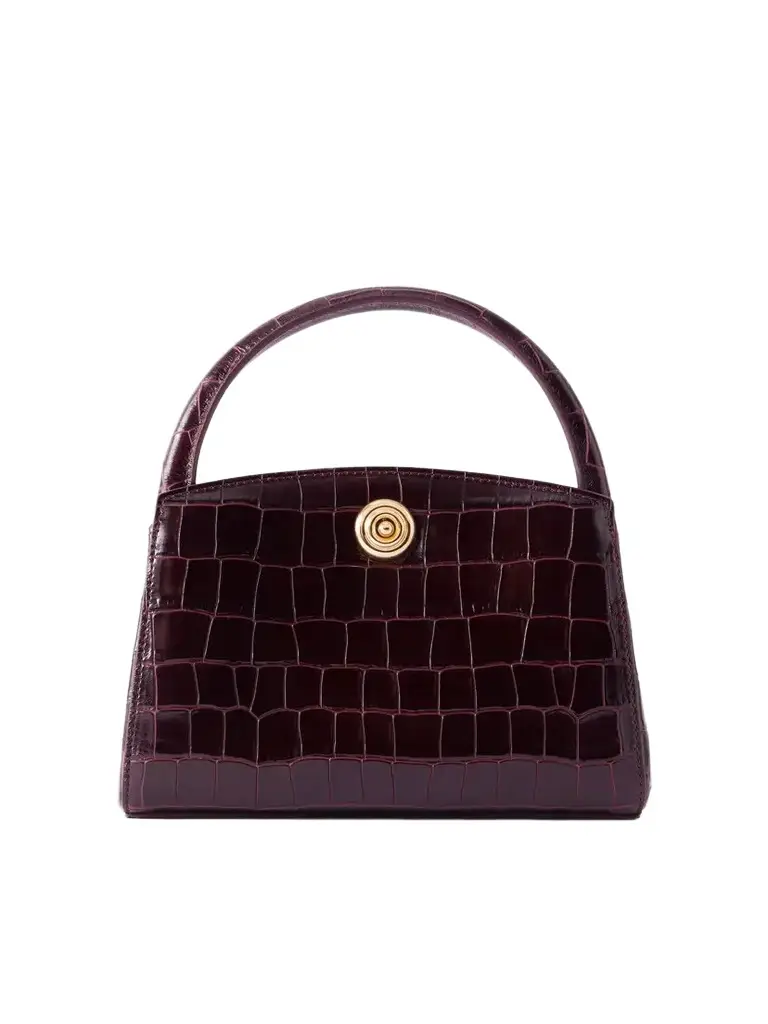 Lady Croc-effect Leather Top Handle Bag Lady Croc-effect Leather Top Handle Bag
