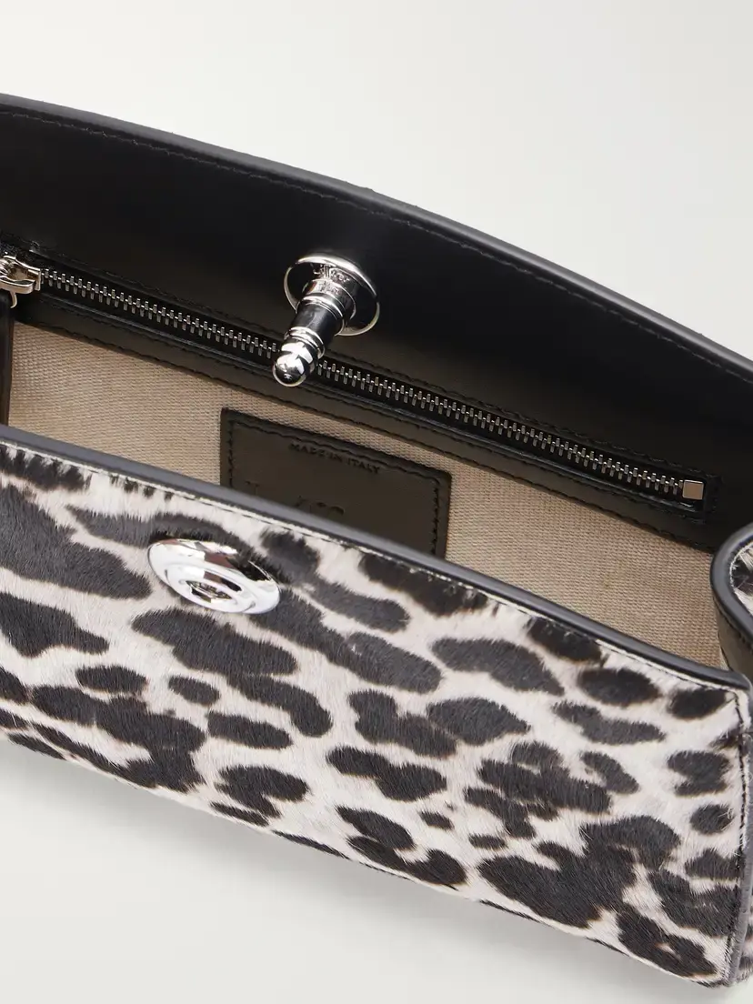 Liffner Pushlock Leopard-printed Calf-hair Clutch | Thumbnail 6 Liffner Pushlock Leopard-printed Calf-hair Clutch | Thumbnail 6