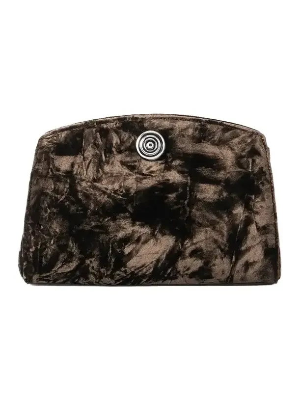 Pushlock Velvet Clutch