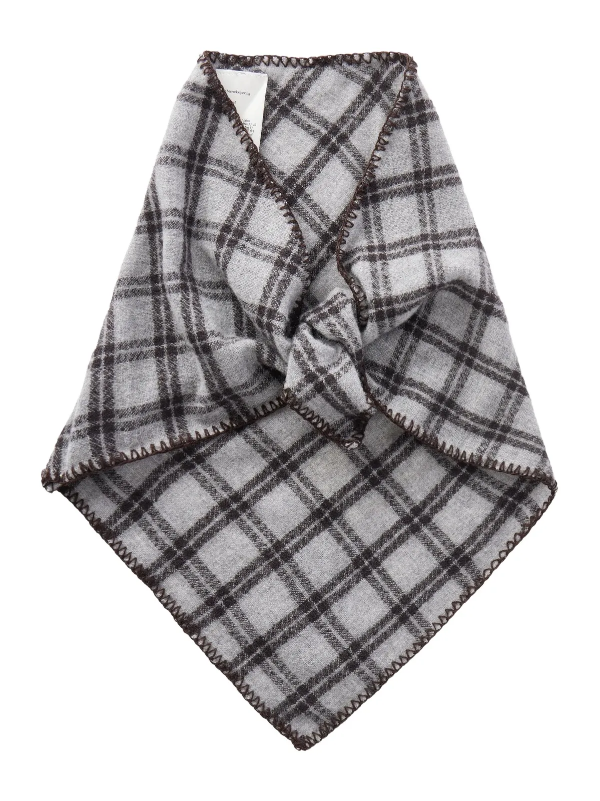 mfpen Checked Virgin Wool Scarf