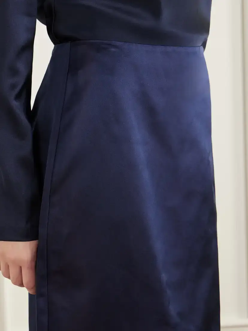 Heirlome Sandrita Duchess Silk-satin Maxi Skirt | Thumbnail 4 Heirlome Sandrita Duchess Silk-satin Maxi Skirt | Thumbnail 4