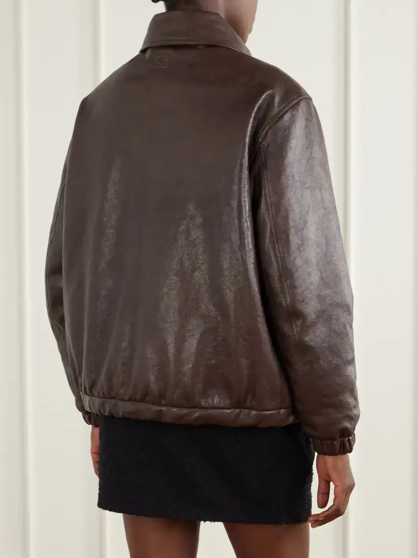 Magda Butrym Leather Blouson Jacket | Thumbnail 4 Magda Butrym Leather Blouson Jacket | Thumbnail 4