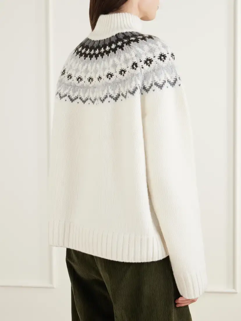 Arch4 Saint Gervais Fair Isle Cashmere Half-zip Sweater | Thumbnail 4 Arch4 Saint Gervais Fair Isle Cashmere Half-zip Sweater | Thumbnail 4