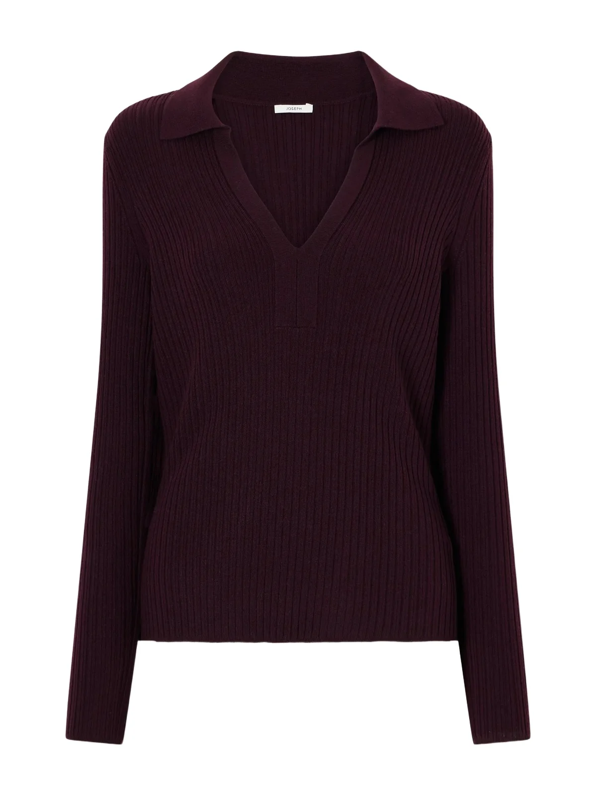 Ribbed Wool-blend Polo Sweater Ribbed Wool-blend Polo Sweater