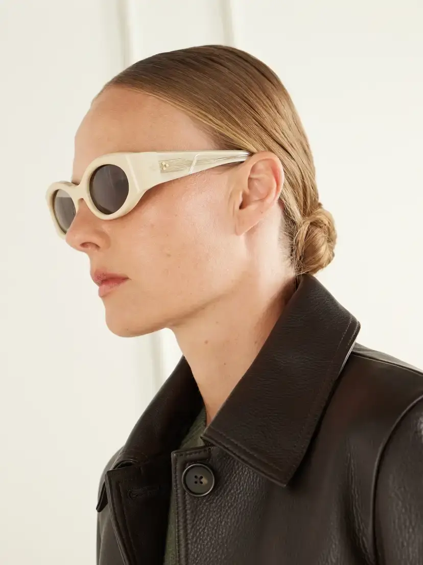 Jacques Marie Mage Gia Oversized Oval-frame Acetate Sunglasses | Thumbnail 5 Jacques Marie Mage Gia Oversized Oval-frame Acetate Sunglasses | Thumbnail 5