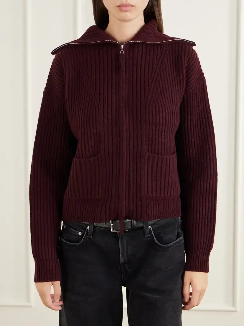 Arch4 Nara Ribbed Cashmere Zip-up Cardigan | Thumbnail 3 Arch4 Nara Ribbed Cashmere Zip-up Cardigan | Thumbnail 3