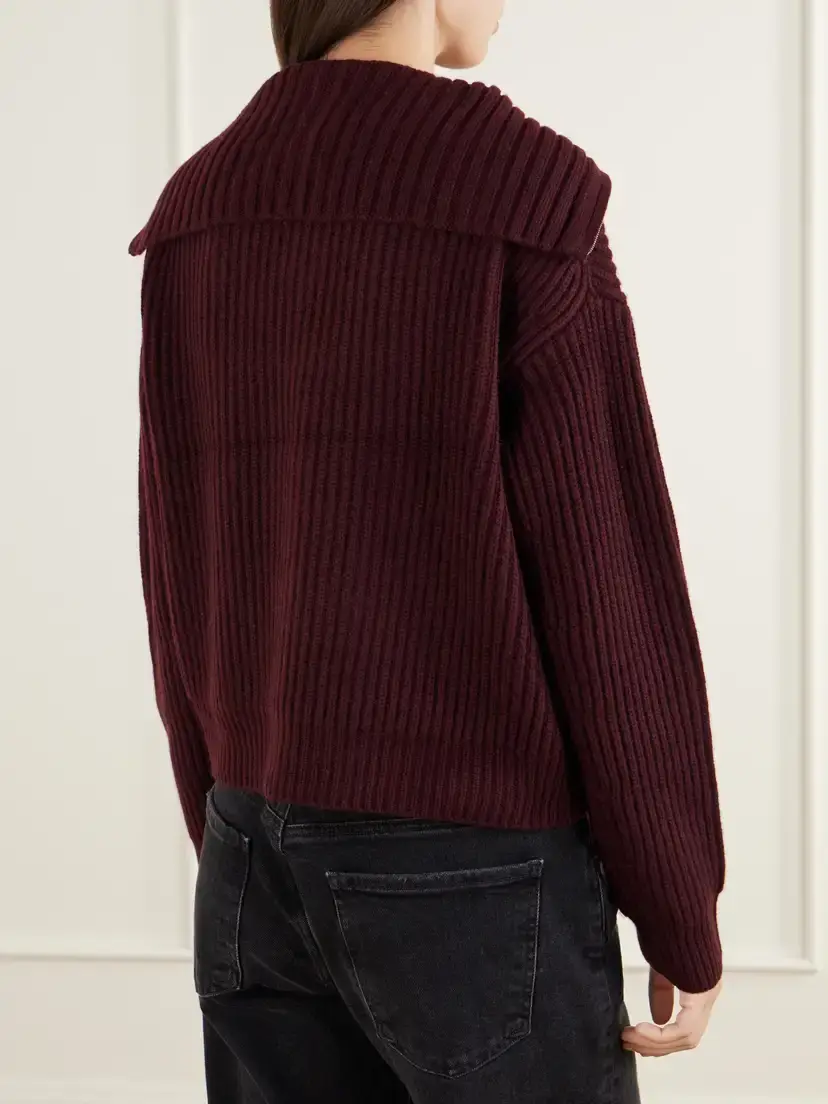 Arch4 Nara Ribbed Cashmere Zip-up Cardigan | Thumbnail 4 Arch4 Nara Ribbed Cashmere Zip-up Cardigan | Thumbnail 4
