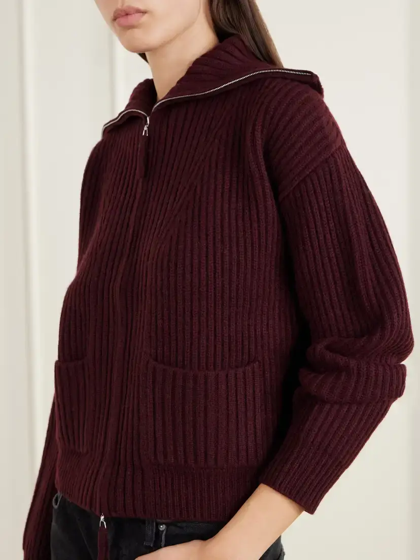 Arch4 Nara Ribbed Cashmere Zip-up Cardigan | Thumbnail 5 Arch4 Nara Ribbed Cashmere Zip-up Cardigan | Thumbnail 5