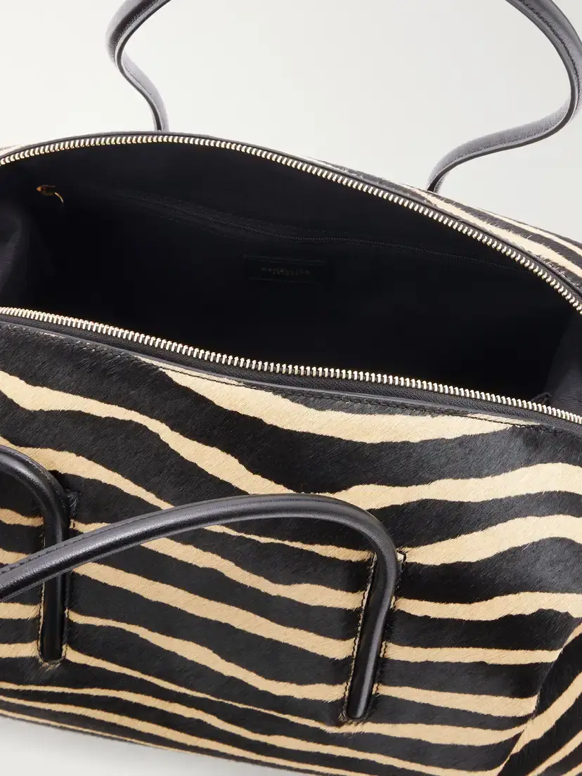DeMellier The Stockholm Zebra-print Leather-trimmed Calf-hair Shoulder Bag | Thumbnail 6 DeMellier The Stockholm Zebra-print Leather-trimmed Calf-hair Shoulder Bag | Thumbnail 6