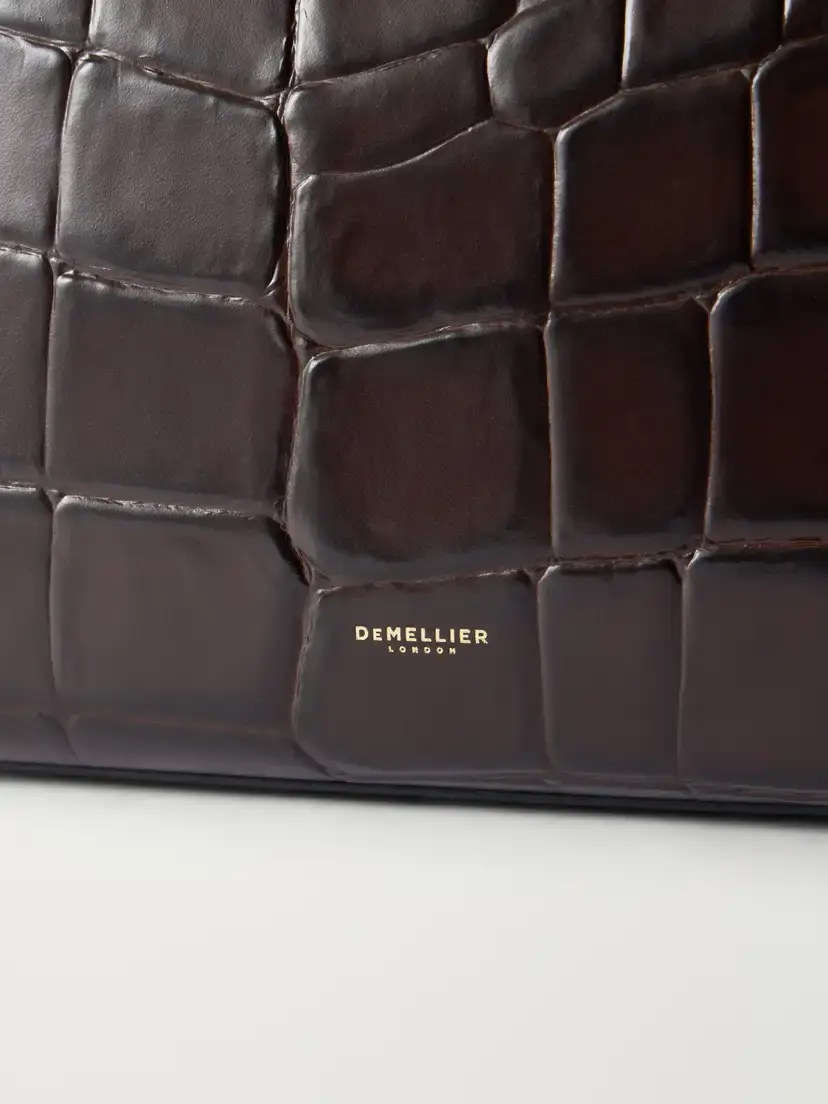 DeMellier The Midi Hudson Crocodile-effect Leather Tote | Thumbnail 5 DeMellier The Midi Hudson Crocodile-effect Leather Tote | Thumbnail 5