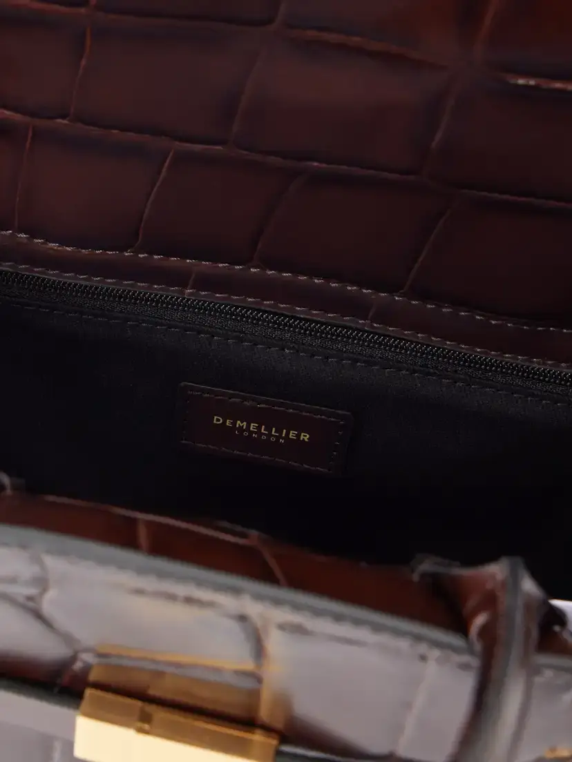 DeMellier The Midi Hudson Crocodile-effect Leather Tote | Thumbnail 6 DeMellier The Midi Hudson Crocodile-effect Leather Tote | Thumbnail 6