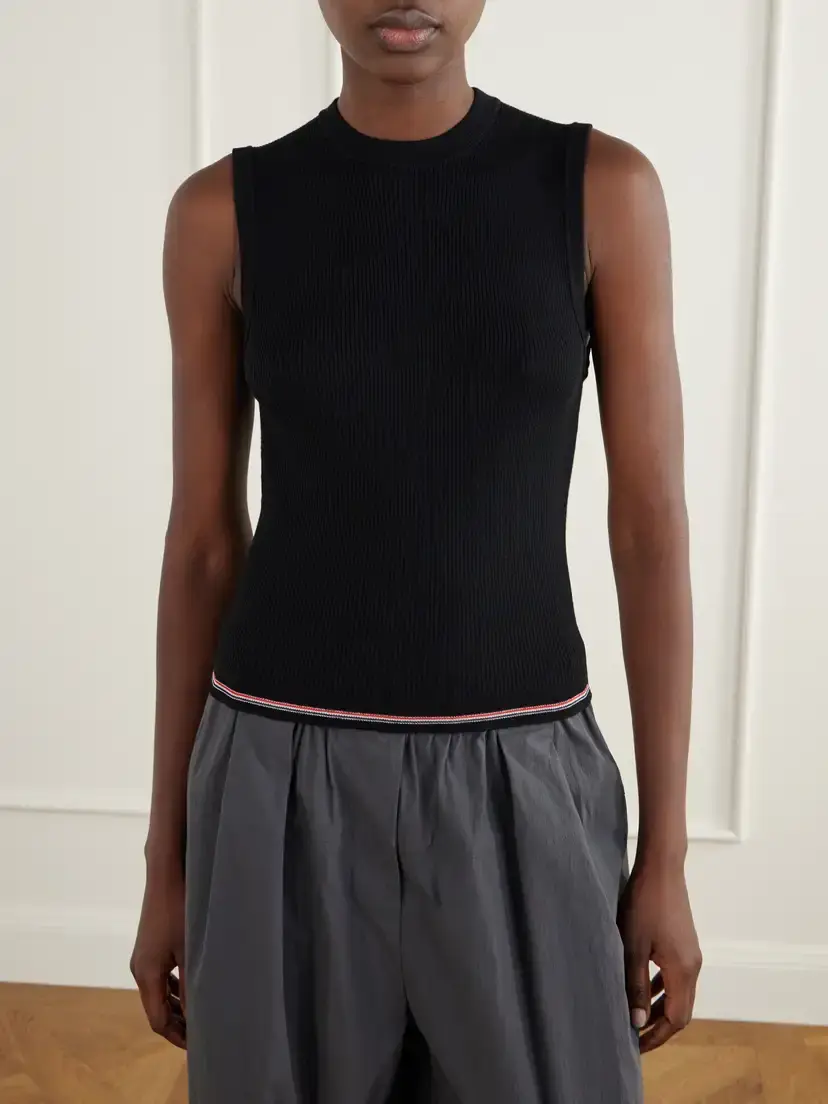 Thom Browne Ribbed Merino Wool Tank | Thumbnail 3