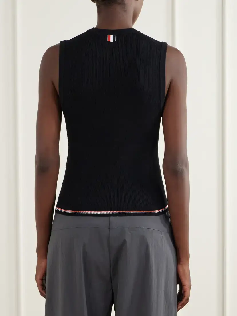 Thom Browne Ribbed Merino Wool Tank | Thumbnail 4
