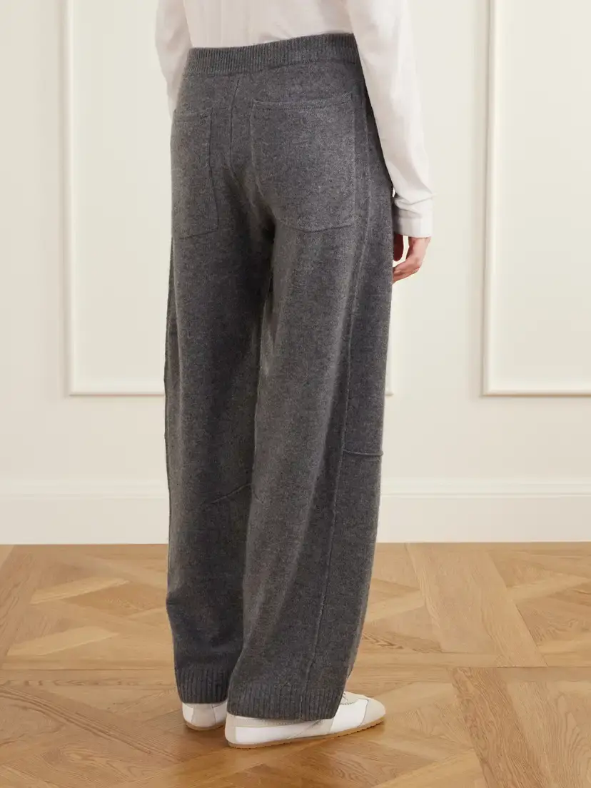 Guest In Residence Brushed Wool And Cashmere-blend Barrel-leg Pants | Thumbnail 4 Guest In Residence Brushed Wool And Cashmere-blend Barrel-leg Pants | Thumbnail 4