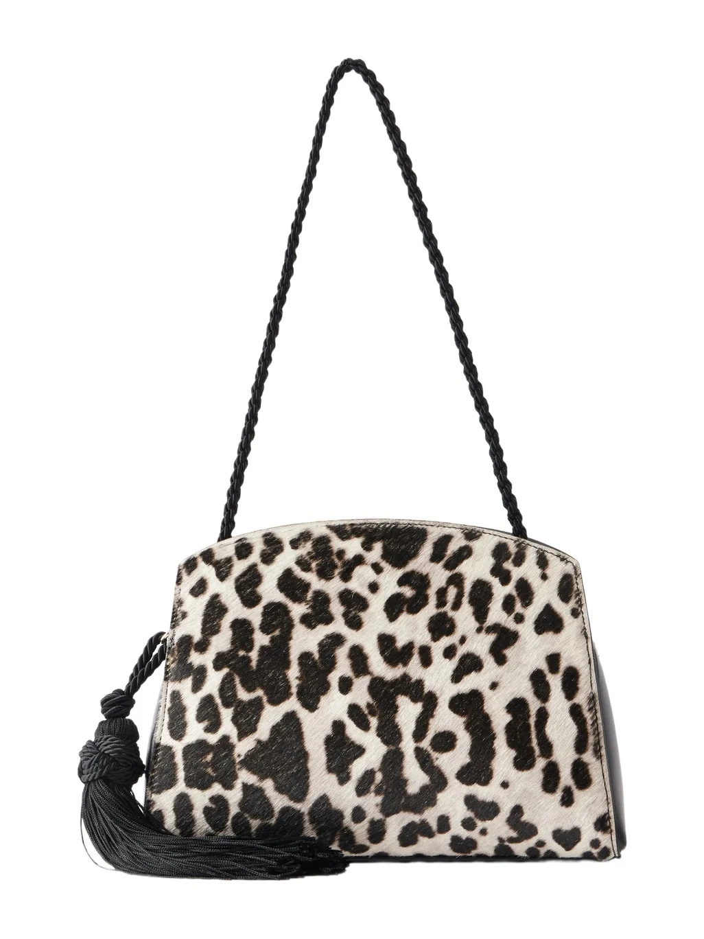 Liffner Tassel Animal-print Calf-hair Shoulder Bag