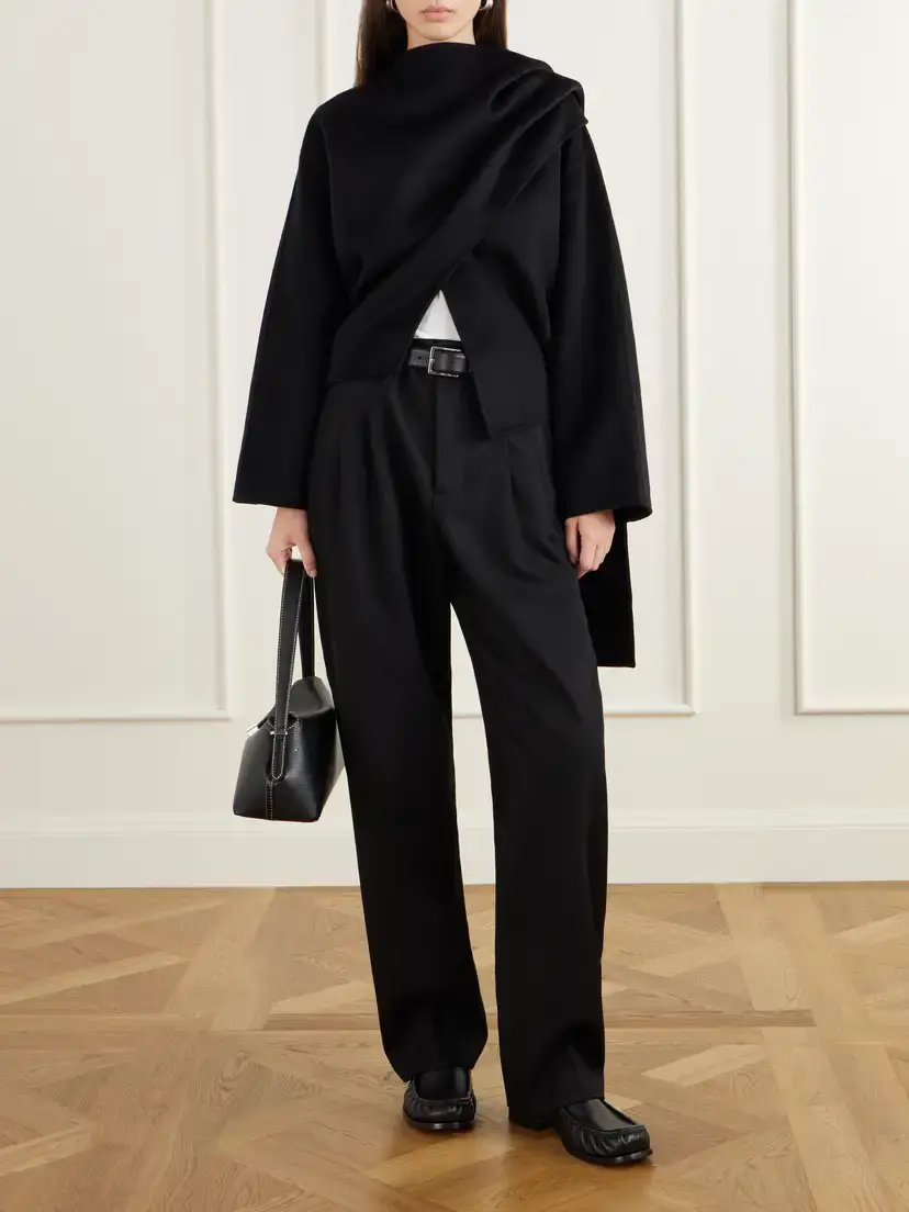 Arch4 Halehurst Cape-effect Wool, Cashmere And Silk-blend Jacket - Black | Thumbnail 2
