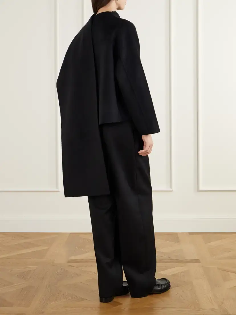Arch4 Halehurst Cape-effect Wool, Cashmere And Silk-blend Jacket - Black | Thumbnail 4