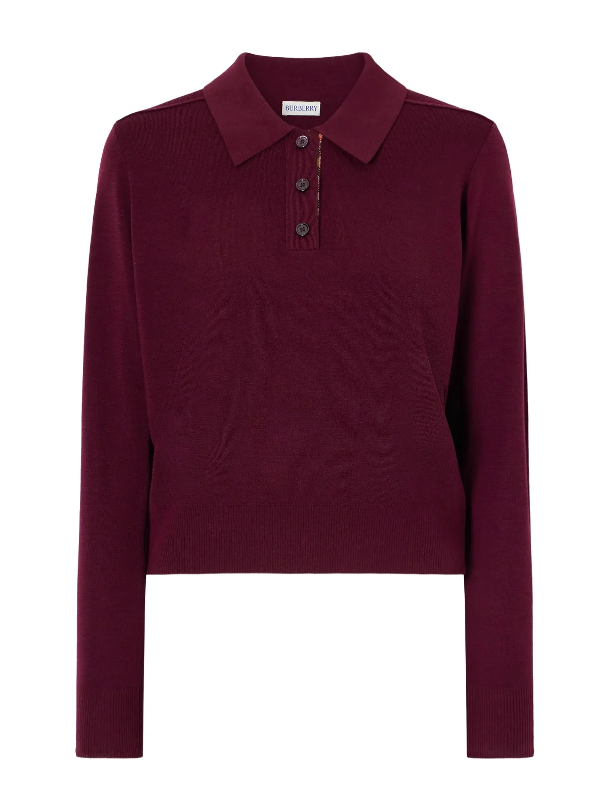 Mandy Ribbed-detail Wool Polo Sweater Mandy Ribbed-detail Wool Polo Sweater