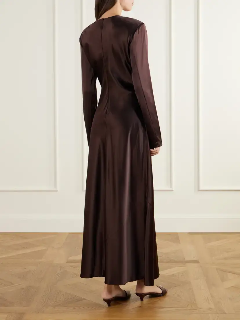 Heirlome Mercedes Silk-satin Maxi Dress | Thumbnail 3 Heirlome Mercedes Silk-satin Maxi Dress | Thumbnail 3