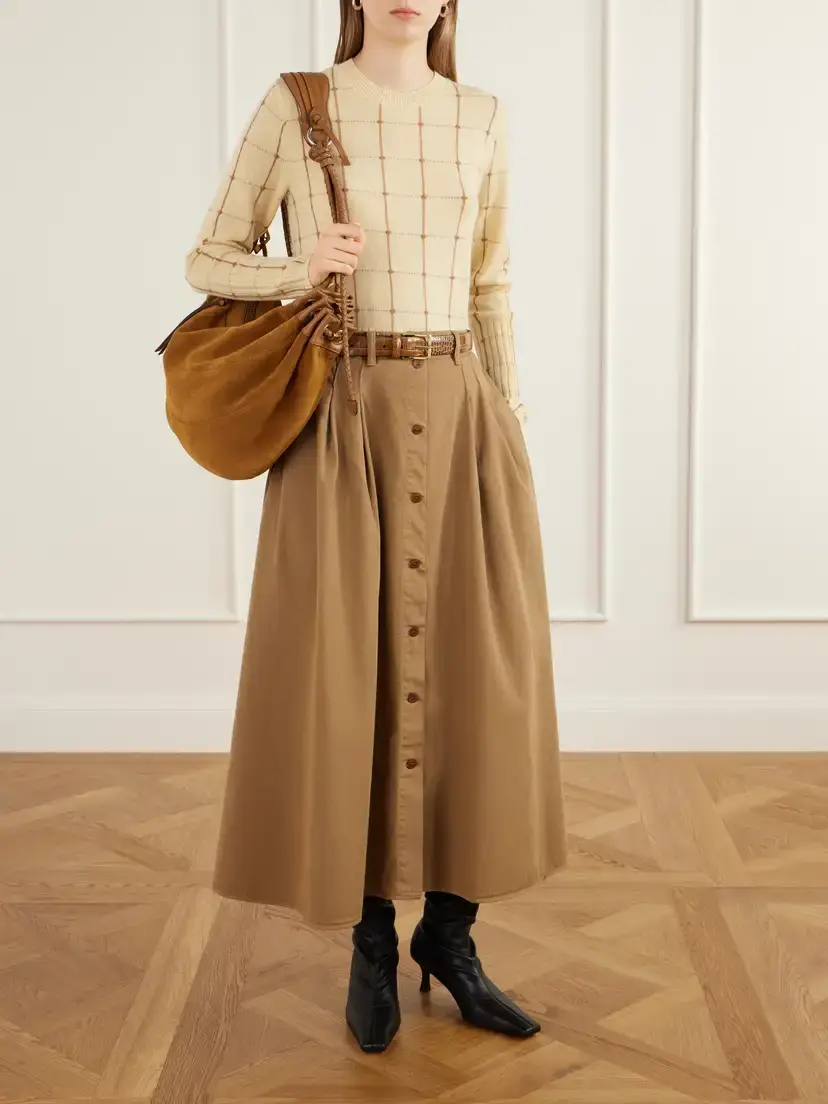 Guest In Residence Checked Cashmere Sweater | Thumbnail 2 Guest In Residence Checked Cashmere Sweater | Thumbnail 2